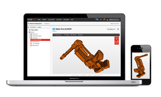 GrabCAD Workbench works on both desk and mobile devices. (Source: GrabCAD)