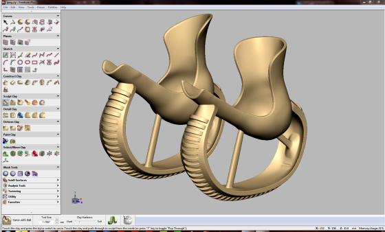 Designing Derby’s prosthetics in Geometric Freeform. (Source: 3D Systems)