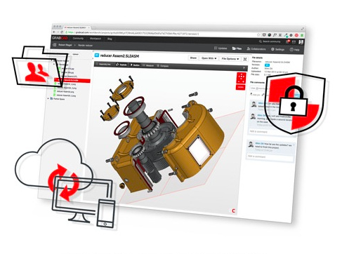 GrabCAD Workbench is a product data management tool that provides cloud-based collaboration capabilities. (Source: GrabCAD)