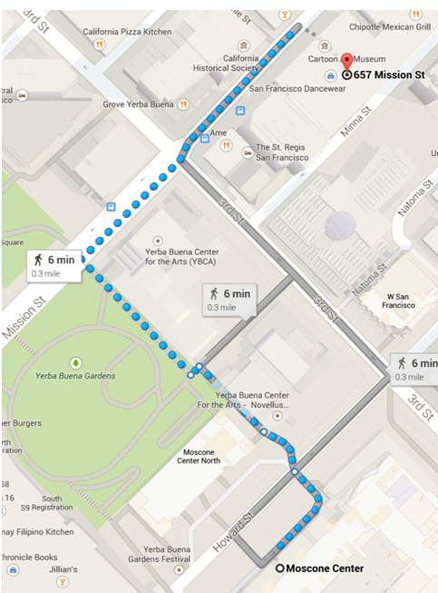 Map to press conference