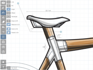 Screen shot of Concepts. With the Grid feature turned on, users can create precise production drawings. (Source: TopHatch)