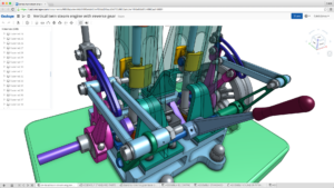 OnShape is designed to manage large assemblies and the company says they will scale to ensure performance. 