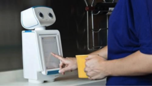 Autom is a diet-aid device that does little more than your mobile phone can do, but Breazeal says that people working with it are more likely to keep their food diaries up to date because the robot asks them to. (Source: Autom)