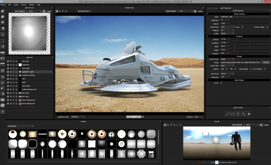 HDR Light Studio 5 features a reworked user interface and a new preview renderer among its 80+ new features. (Source: Lightmap)