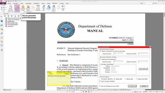 TurboPDF can add password protection to any existing PDF document. (Source: IMSI/Design)