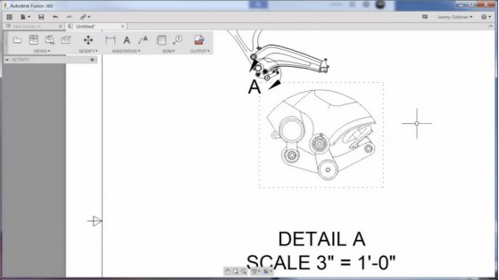 2D drawing in Fusion 360 has been improved with new dimensioning capabilities and associativity. (Source: Autodesk)