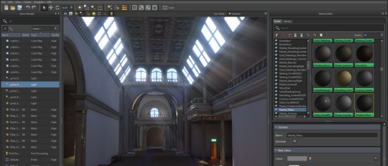 Enlighten 3.02 running inside Forge, Geomerics’ lighting editor purpose-built for use with Enlighten. (Source: Geomerics)