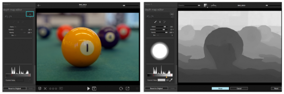 Use the new depth map editor in Adjust mode to edit, cleanup or tweak depth. (Source: Lytro) 