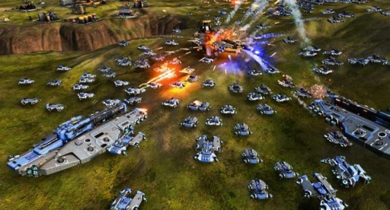 Battle scene from Ashes of Singularity benchmark. (Source: Stardock)