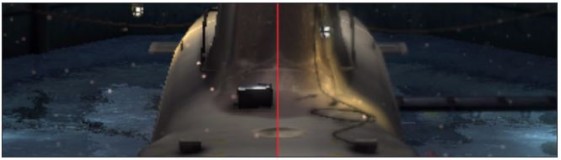 Effect of Screenspace anti-aliasing (enabled only on the right). (Source: Basemark) 