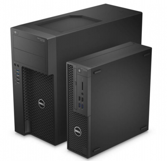 Dell’s Skylake-refreshed entry Precision 3000 in a tower and an SFF package. (Source: Dell)