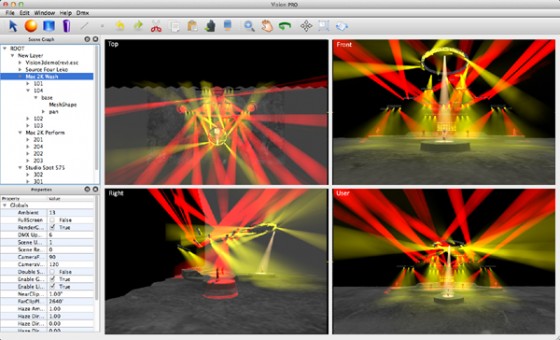 The Vision Pro interface. (Source: Vectorworks) 