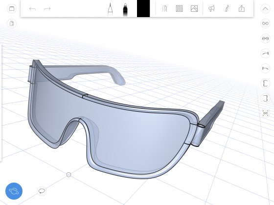 uMake uses sketch planes to allow what seems like a 2D process to work in three dimensions. (Source: uMake)
