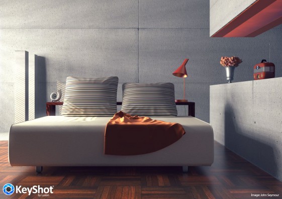 KeyShot 6 adds new Interior Lighting mode and Material Graph to improve the ability to create special textures such as a weathered look. (Source: Luxion, Image by John Seymour)