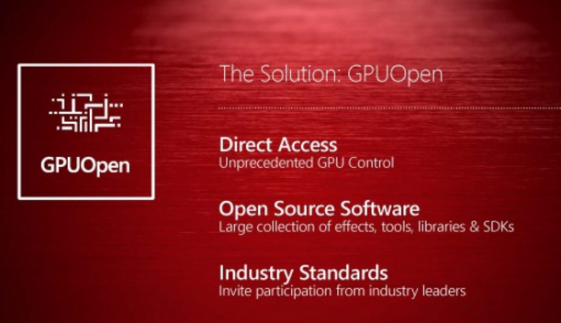The key elements of AMD’s GPUOpen Initiative. (Source: AMD)