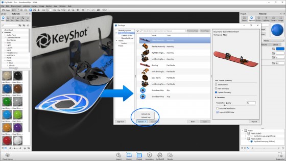 Rendering and visualization specialist KeyShot is one of the launch partners for the Onshape app store. (Source: Luxion)