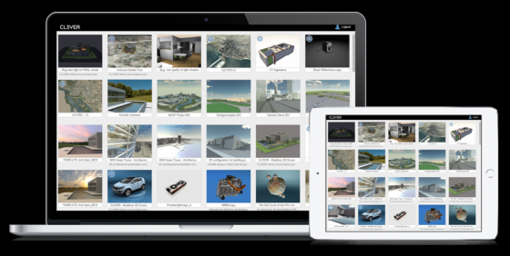 Cl3ver 3.3 ships with a new app that allows off-line access to cloud-based presentations for architecture and manufacturing. (Source: Cl3ver)