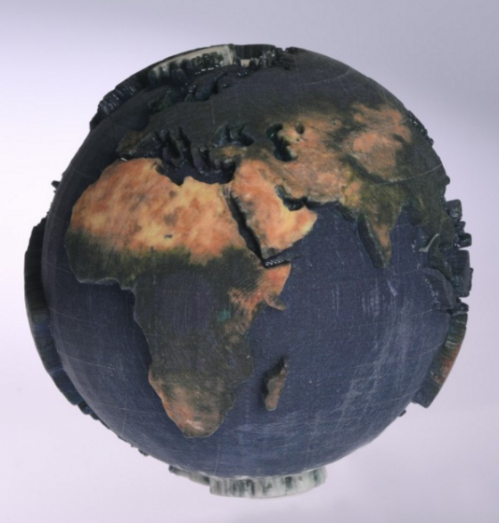 Globe made with Mcor Arke 3D printer