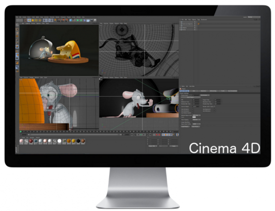 Qube render management software supports a variety of creative tools and platforms, including Mac OS X and Cinema 4D shown here. (Source: PipelineFX). 