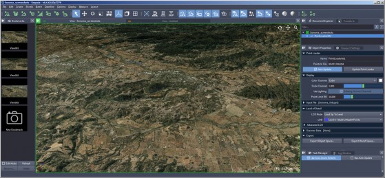This dataset of Sonoma County, created in Sequoia, contains 60 billion points. It can be navigated in real time on a Surface Pro tablet. (Source: Thinkbox) 