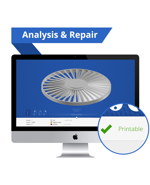 3YourMind is a plug-in for CAD and DCC software, offering free analysis and access to printing. (Source: 3YourMind)