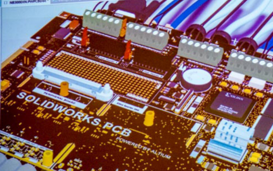 Combining two worlds, SolidWorks has teamed with Altium to create an electrical design tool compatible with SolidWorks. As a result, the companies say, they’ve developed the first 3D PCB design tool. (Source: SolidWorks slide presentation)