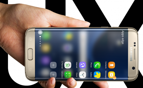 The new Samsung S7 Galaxy Edge. (Source: Samsung)