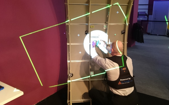 Visual inspection of brackets in one portion of an Airbus A380 now takes three days instead of three weeks using projection-based augmented reality developed in-house. (Source: Jon Peddie Research)