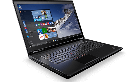 The Lenovo ThinkPad P70 mobile workstation. (Source: Lenovo)