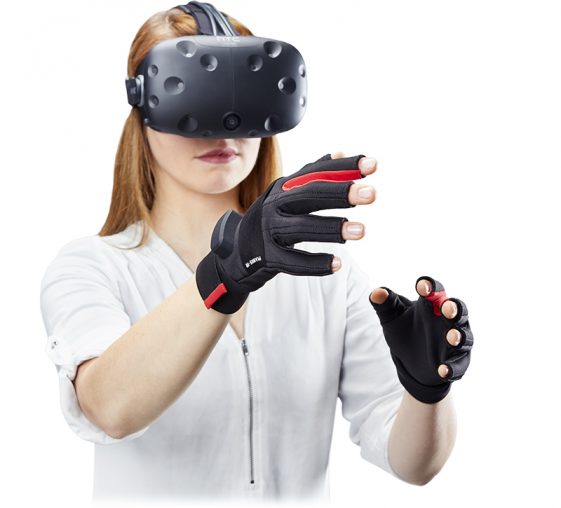 Manus VR virtual reality gloves will initially ship with support for the HTC Vive VR head-mounted display. (Source: Manus VR)