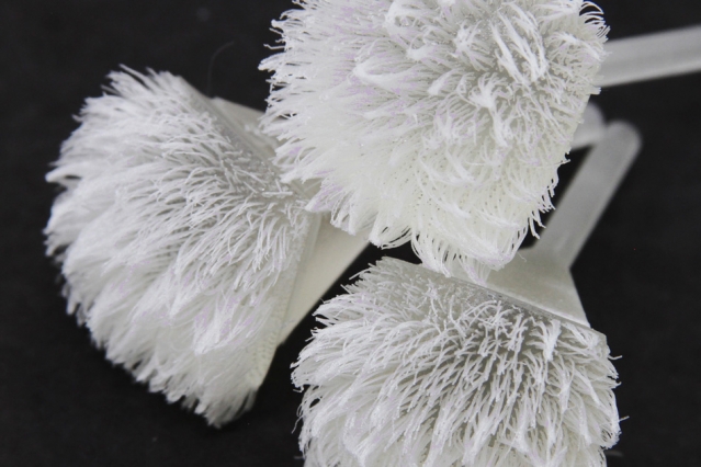 3Dprinted brushes up close