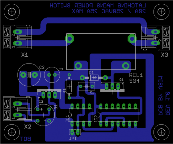 A PCB design created in Eagle, now owned by Autodesk. (Source: CadSoft Eagle) 