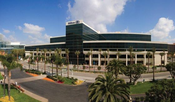 The Anaheim Hilton, site for the 2016 Jon Peddie Research Siggraph Press Luncheon. 