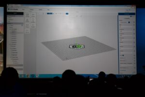 PTC unveils Vuforia Studio a no-code necessary tool for creating AR applications. Note by the way the stylized version of the new PTC logo – that is the company’s new ThingMark, a machine readable trigger to bring up associated content such as text, videos, illustrations, etc. (Source: JPR)