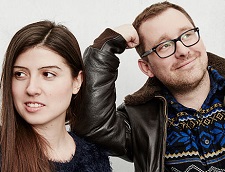 Creators Milica Zec (L) and Winslow Turner Porter III from the film 'Giant' pose for a portrait at the 2016 Sundance Film Festival Getty Images Portrait Studio Hosted By Eddie Bauer At Village At The Lift on January 26, 2016 in Park City, Utah