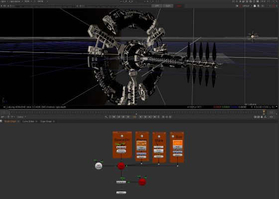 Cara VR is a new GPU-accelerated plug-in to Nuke for creating 360° video content for virtual reality headsets. (Source: The Foundry) 