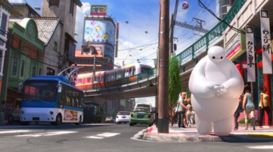 Disney’s Big Hero 6 used the new Hyperion rendering engine, created in-house. (Source: Disney/Pixar)