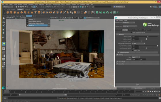 mental ray for maya 2016 how to activate