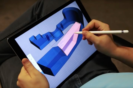 Shapr3D works only on the iPad Pro with the Apple Pencil. (Source: Shapr3D)