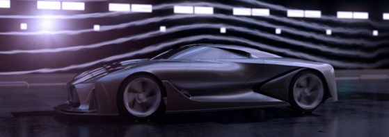 An automobile image, ray tracing by AMD ProRender. (Source: AMD)