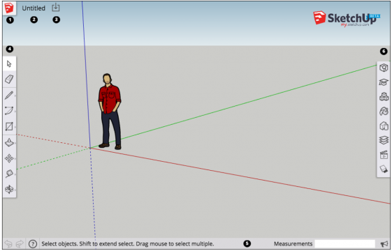 The opening screen of MySketchUp, a browser-based and cloud-hosted beta version of the desktop product. (Source: Trimble)