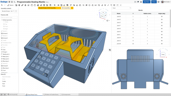 Onshape extends its 3D cloud CAD with sheet metal design ... piping layout optimization 